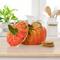 Gibson Home® Orange Stoneware Pumpkin Cookie Jar with Lid